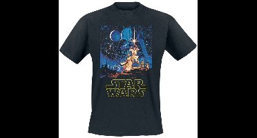 Star Wars Classic Poster Heren T-shirt - zwart - M