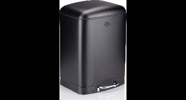 Dirt Devil Pedaalemmer 12 Liter - Prullenbak Badkamer - RVS - Zwart