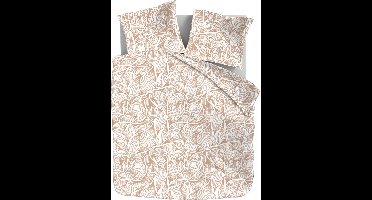 Zydante® Dekbedovertrek Printed 140x200/220 cm - Taupe Stripes - met 1 Kussenslopen