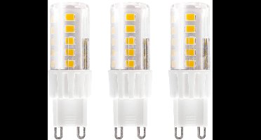 Kobi LED Lamp G9 4W - 380lm - 3000K - 230V - Voor Halogeenvervanging in Designlampen - G9 Insteeklampje - 3 stuks
