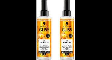 Gliss Kur Oil Nutritive Antiklit Spray - Duo Verpakking