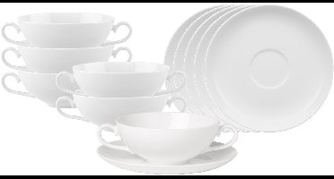 Suppentassen mit Untertassen Royal 200 ml Set van 6