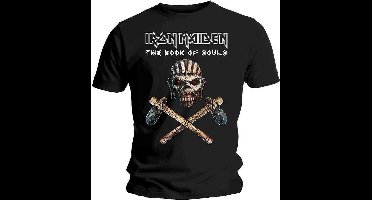 Iron Maiden - Axe Colour Heren Tshirt - L - Zwart