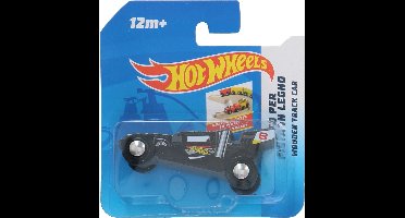 Hot Wheels Houten Auto Free Wheel 9 X 3 Cm Zwart (m)