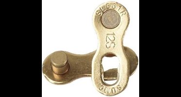Herbruikbare Goudkleurige Missing Chain Link - 12 Speed - Smart link / Quick link / Kettingschakel - KMC / Shimano / Sram - herbruikbaar