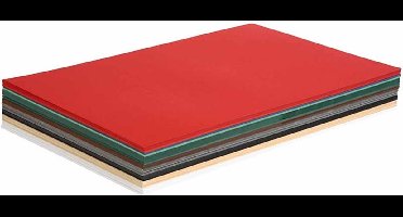 Karton - Hobbykarton - Kerstkarton - 10 Verschillende Donkere Kleuren - DIY - Knutselen - A3 - 29,7x42cm - 180 grams - Creotime - 300 vellen