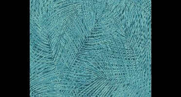 GROEN BLAUWE PALMBLADEREN BEHANG - AS Creation Sumatra