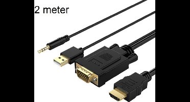 Orico VGA naar HDMI kabel met audio-ondersteuning - 1920x1080 @60Hz - 2M
