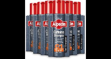 Alpecin Cafeïne Shampoo C1 6x 250ml | Voorkomt en Vermindert Haaruitval | Natuurlijke Haargroei Shampoo voor Mannen