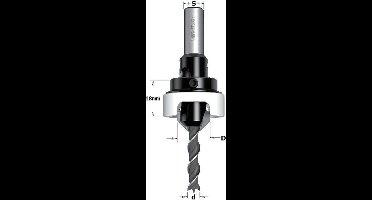 CMT - Verzinker met diepte instelling, rechts - Boor - Verzinkers - Multifunctionele boor - 1 Stuk(s)