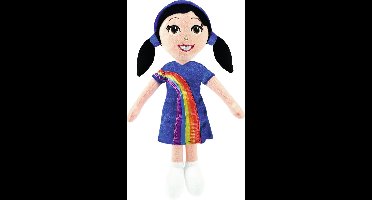K3 Marthe knuffelpop - 30 cm - regenboogjurkje