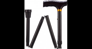 Opvouwbare Wandelstok Zwart - 84 - 94 cm