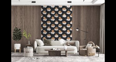 Behang - Fotobehang Patroon - Jongens - Dino - Kinderen - Breedte 145 cm x hoogte 220 cm