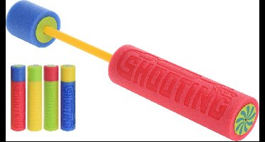 Waterpistool van foam - 4x stuks - 32 cm - buiten water speelgoed - spuit - kinderen - zwembad