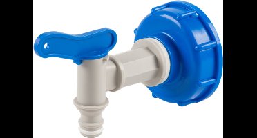 Bradas IBC-adapter S60x6 Set – 3/4" (19 mm) Kraan – Voor watertanks, tuin & meer