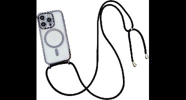 GREEN ON Magsafe Cord Camera Protection Case geschikt voor iPhone 14 Pro Max - Zwart