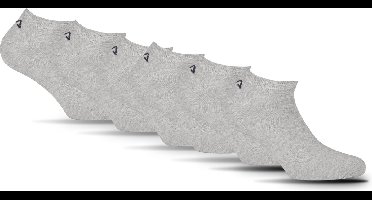 FILA Logo op de hiel Sneakersokken - Maat 35/38 - 6 Pack - Grijs