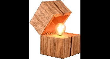 TRIO TREASURE - Tafellamp - Natuurlijk - incl. 1x E14 10W - Snoerschakelaar