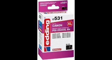 Edding Inktcartridge vervangt Canon PGI-2500BK XL Compatibel Zwart EDD-531 18-531