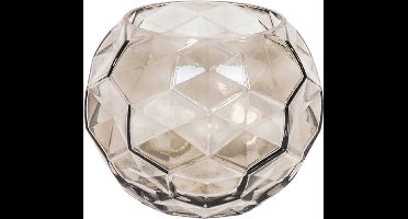 Housevitamin Vaas - Patroon Smokey Glas 17x14cm