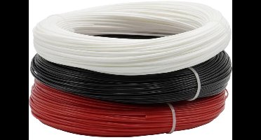 Renkforce RF-4738590 Filament PETG 1.75 mm 600 g Zwart, Wit, Rood 1 stuk(s)