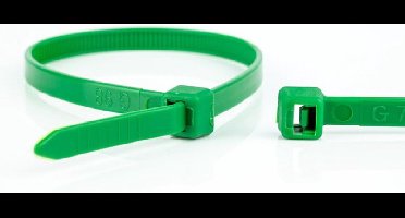 Kabelbinders - 100 x 2,5mm - Trekkracht tot 8,1kg - 100 stuks - Groen