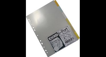 EXXO-HFP # 93006 - A4 Tabbladen - 6 Venstertabs - Standaard breedte 210/225mm - 2 sets