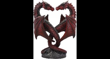 Dragon Heart kaarsenhouder rood - Nemesis Now