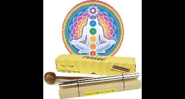 Klankstaaf Chakra Healing 3e chakra-toon - 14.0 cm