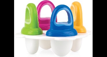 Nûby - Ijslolly vormpjes - Kleurrijke vorm voor het maken van baby- of kinderijsjes - 320ml - 6+ maanden