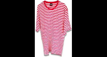 Dorustrui korte mouw rood/wit - Rood-wit - M