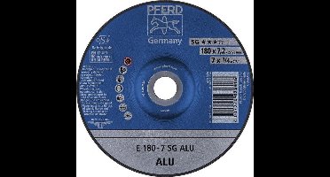 Slijpschijf voor aluminium A24 NSG, haaks gebogen 115-7,2mm Rüggeberg