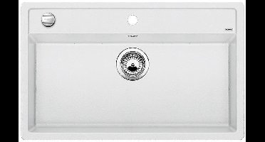 Spoelbak Blanco Dalago 8 vlakbouw wit 516644.Draaiknopbediening.