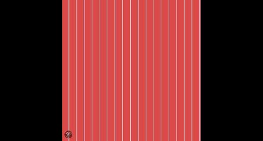 Dutch Wallcoverings Papierbehang - Streep - Rood/Wit