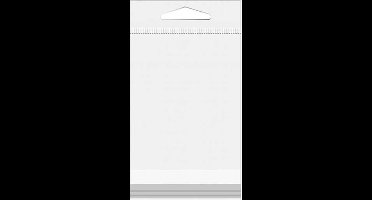 Headerbags 25x34 cm Hersluitbaar en Kristalhelder (100 stuks)
