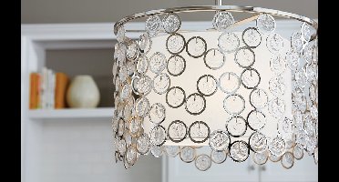 Landelijke Plafondlamp - Steady Lighting - Metaal - Landelijk - G9 - L: Cm - Voor Binnen / Binnen - Woonkamer - Eetkamer - Zilver