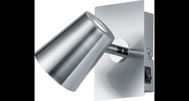 TRIO Leuchten Spot Coupe 1 - Plafond spot - 1 lichts - D 155 mm - staal