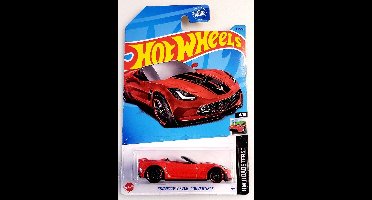 HOT WHEELS CORVETTE C7 Z06 CONVERTIBLE RED 34/250 1:64 HW ROADSTERS 4/10