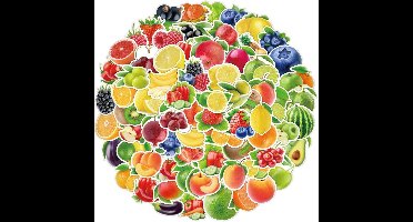 Mega Pakje Stickers - Fruit en Groenten