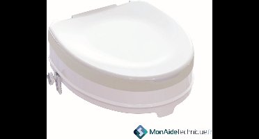 Verhoogd toilet 5 - 10 cm : Hoogte 10 cm - met deksel - lichtgrijs