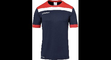 Uhlsport Offense 23 Shirt Korte Mouw Kinderen - Marine / Rood / Wit | Maat: 164