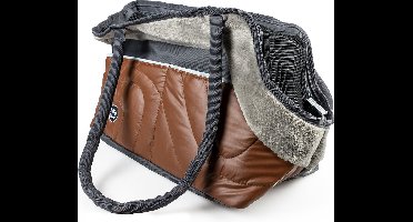 Duvoplus - Draagtas - Hond - Paris Pet Bag Chic 42x21x27cm Caramel - 1st
