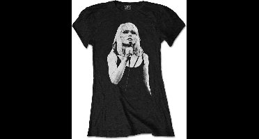 Blondie - Open Mic. Dames T-shirt - S - Zwart