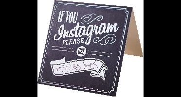 Tafelkaart Instagram