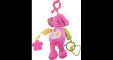 Eddy Toys Knuffel & Rammelaar Pluche Olifant 24 Cm