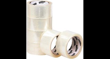 Verpakkingstape Quantore 50mmx60m PP transparant