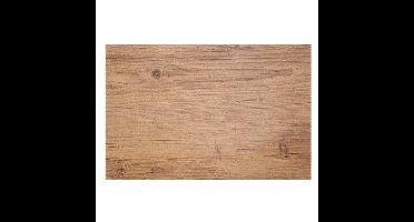 Cosy & Trendy Tafel Placemat hout print - lichtbruin - 45 x 30 cm - Onderleggers - Tafel dekken