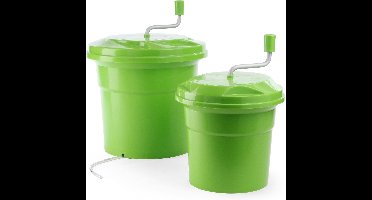 HENDI Slacentrifuge professioneel - kunststof (PP/ABS/nylon) - 25 liter - diameter 43 cm, hoogte 53 cm - naturel - drogen van sla en groenten in de horeca