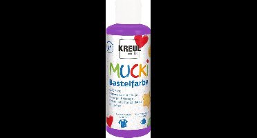 MUCKI Violet Knutselverf - 80ml - Dermatologisch getest, parabenenvrij, glutenvrij, lactosevrij, veganistisch