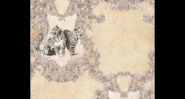 PANTER BEHANG - Beige Bruin Creme - AS Creation Hermitage 10
